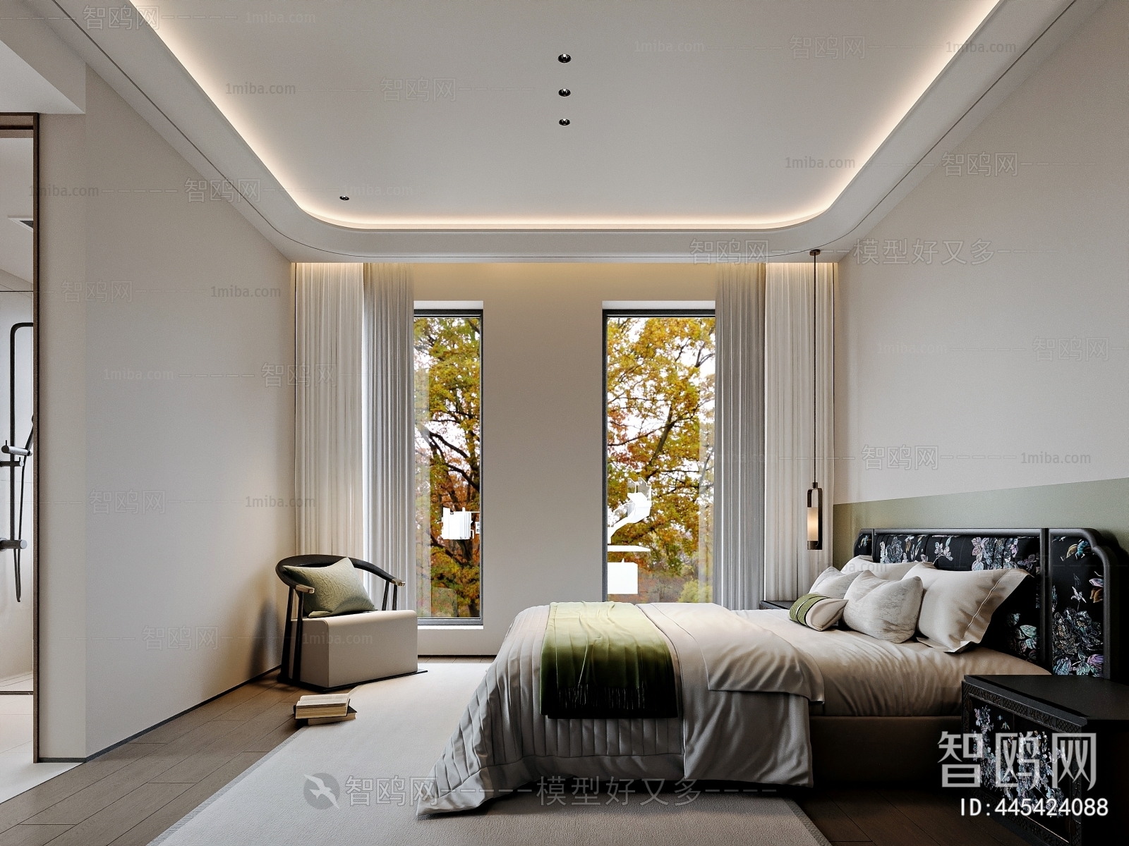 New Chinese Style Bedroom