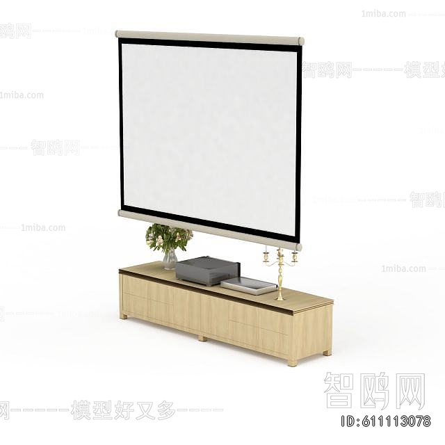 Simple European Style TV Cabinet