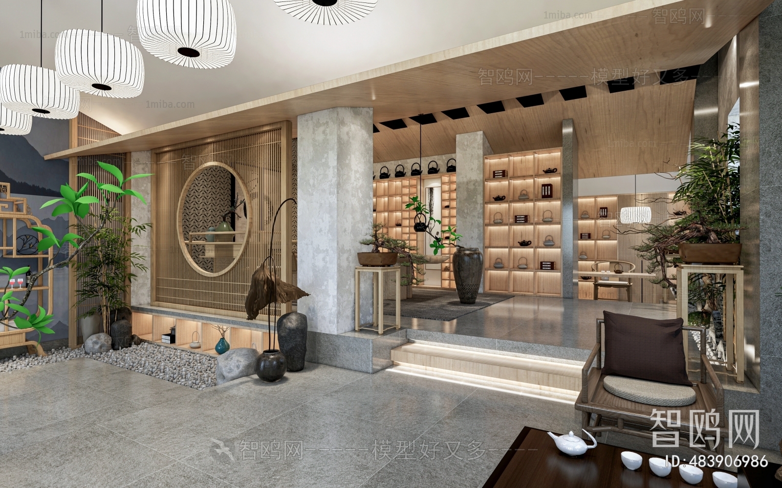 New Chinese Style Exhibition Hall