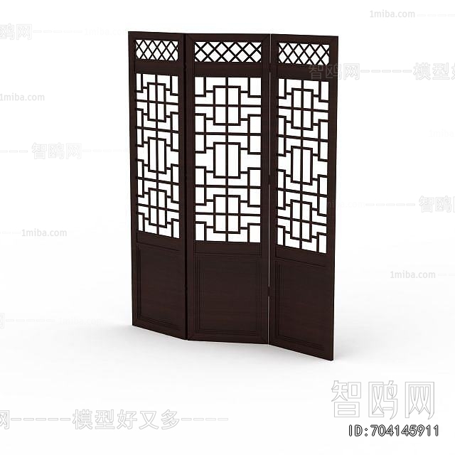 New Chinese Style Wooden Screen Partition