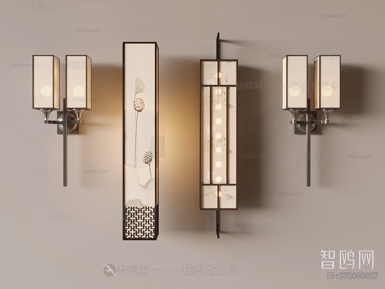 New Chinese Style Wall Lamp