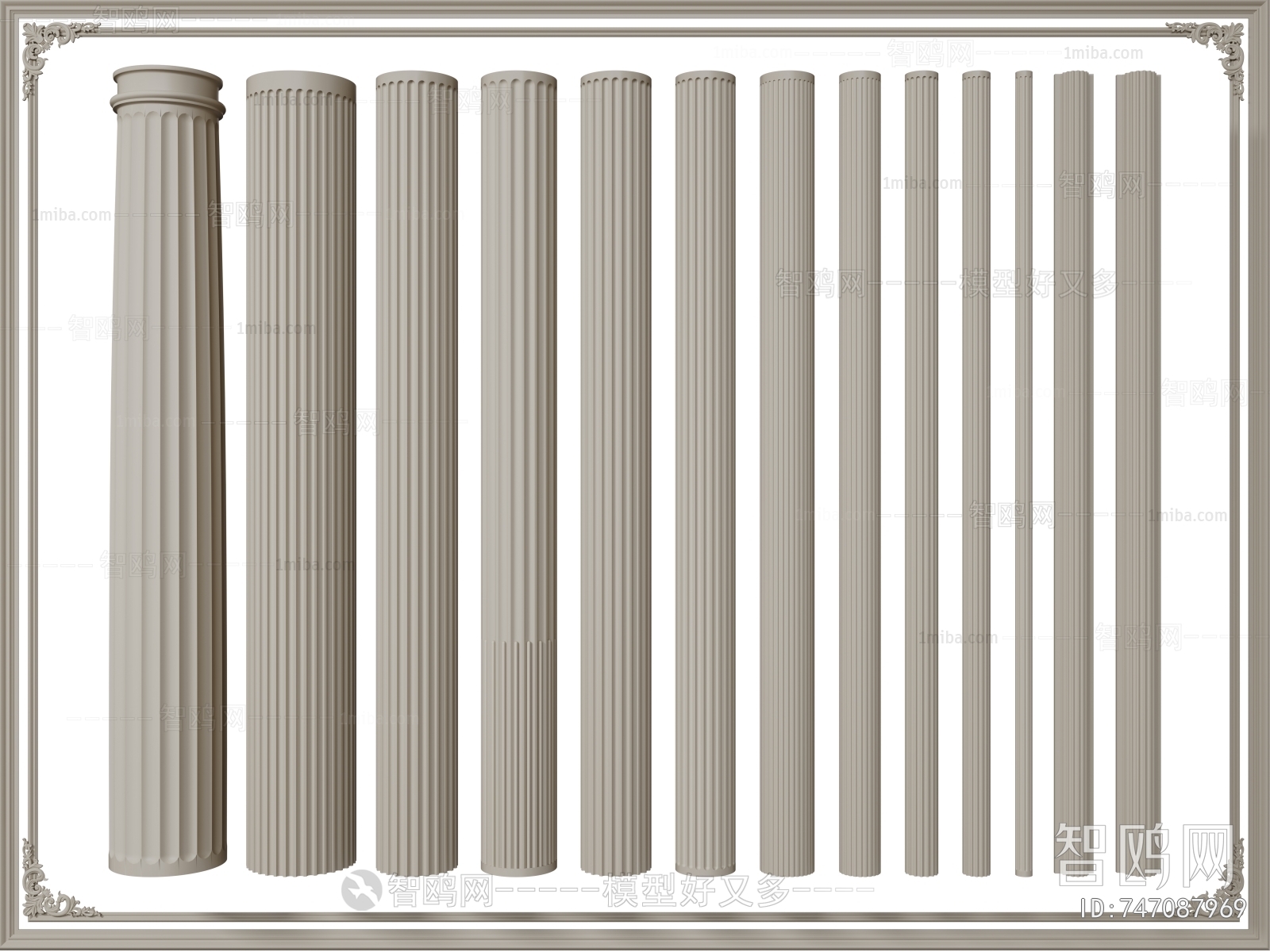 European Style Roman Pillar