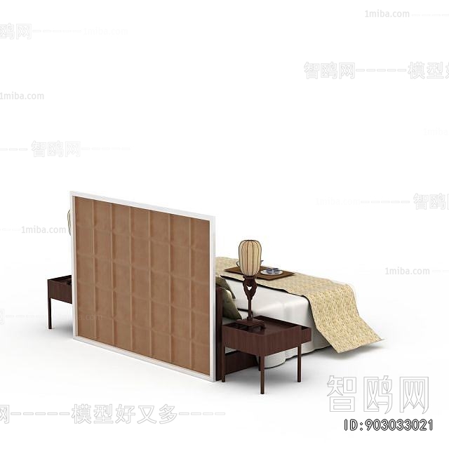 New Chinese Style Double Bed