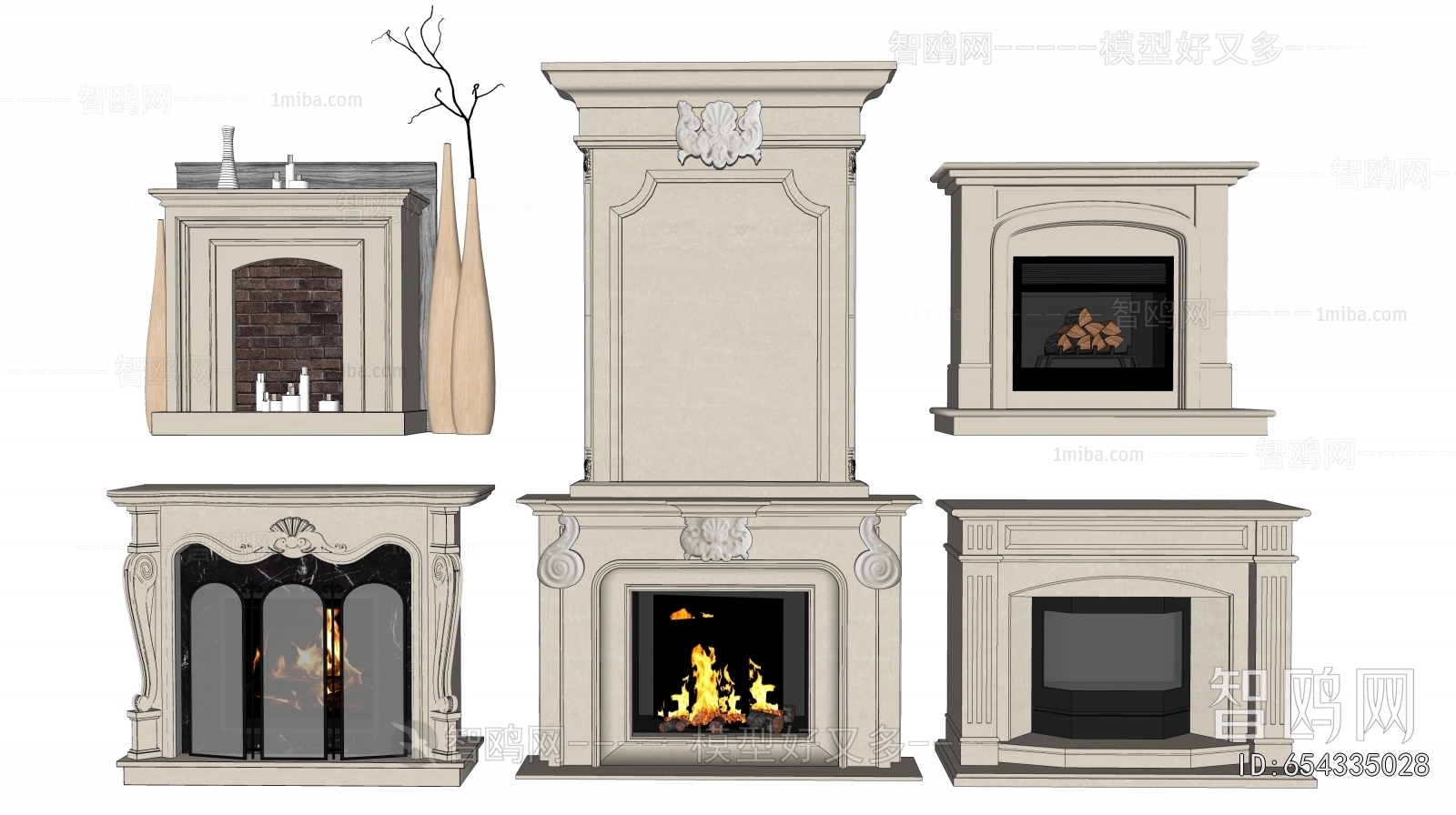 European Style Fireplace