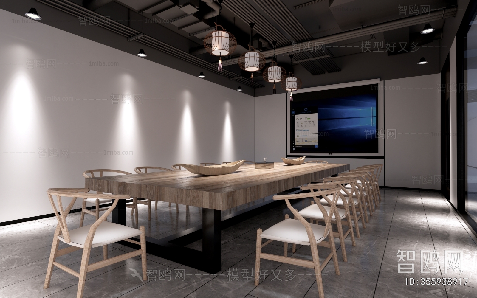 New Chinese Style Meeting Room