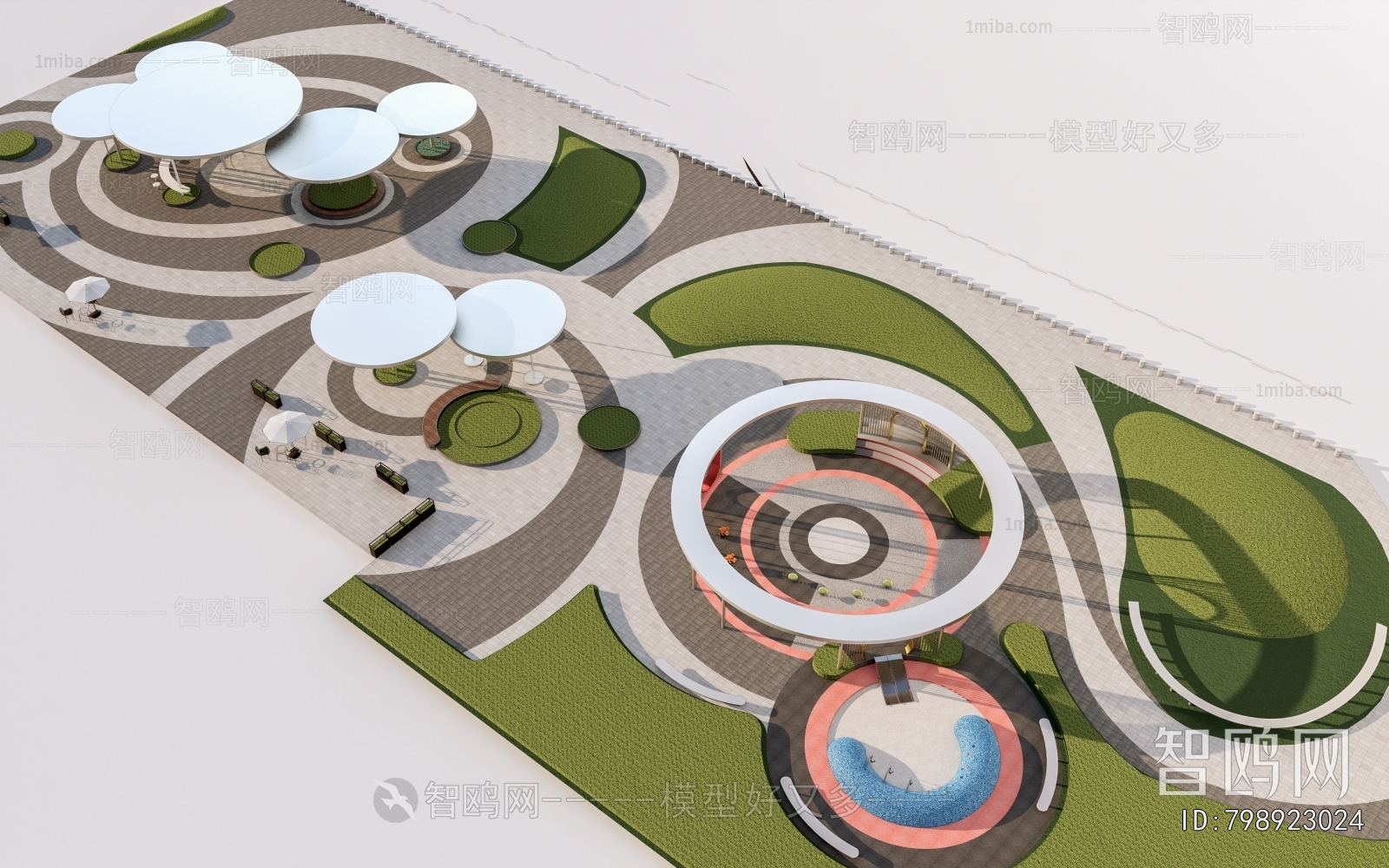 Modern Park Landscape