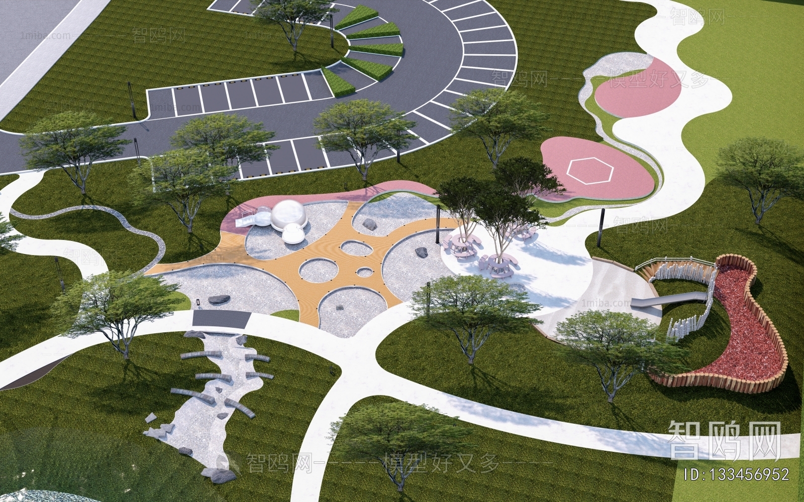 Modern Park Landscape