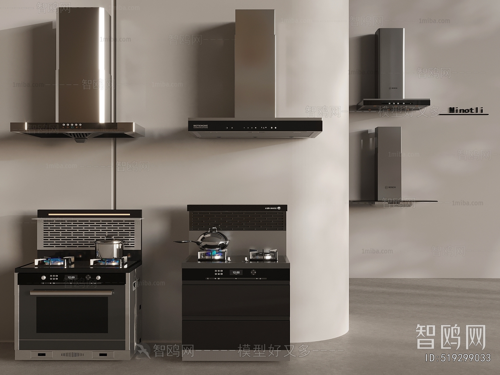 Modern Kitchen Electric Gas Range