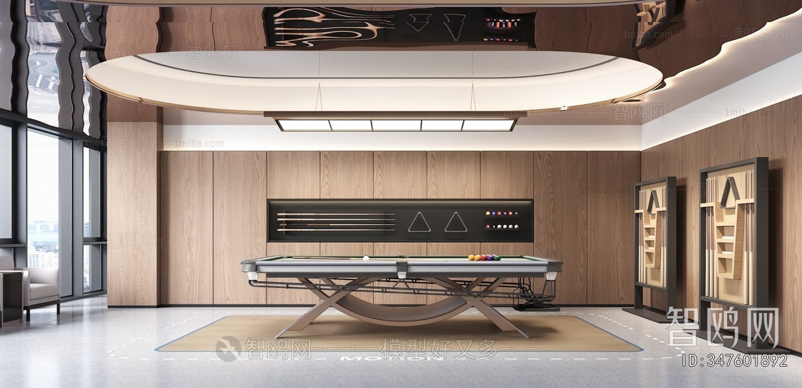 Modern Billiards Room