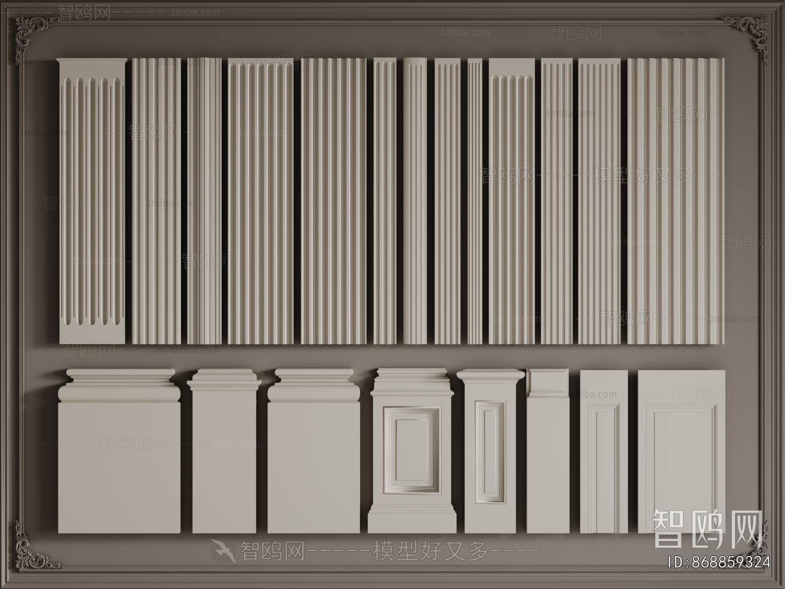 European Style Roman Pillar