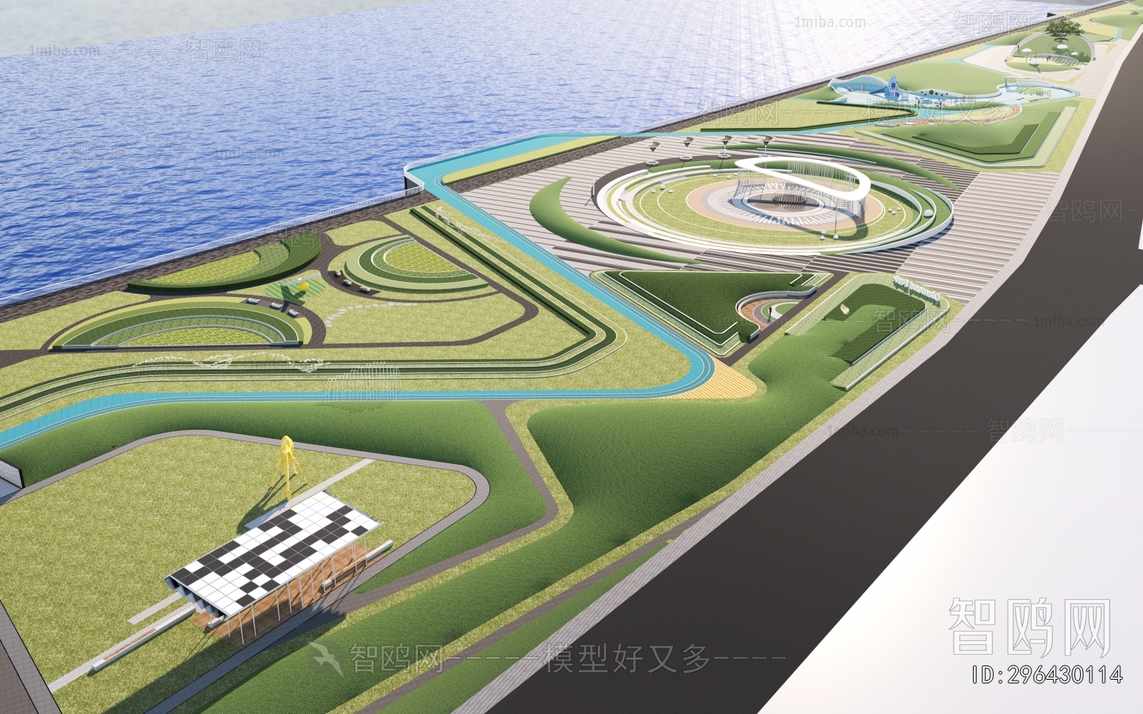 Modern Park Landscape