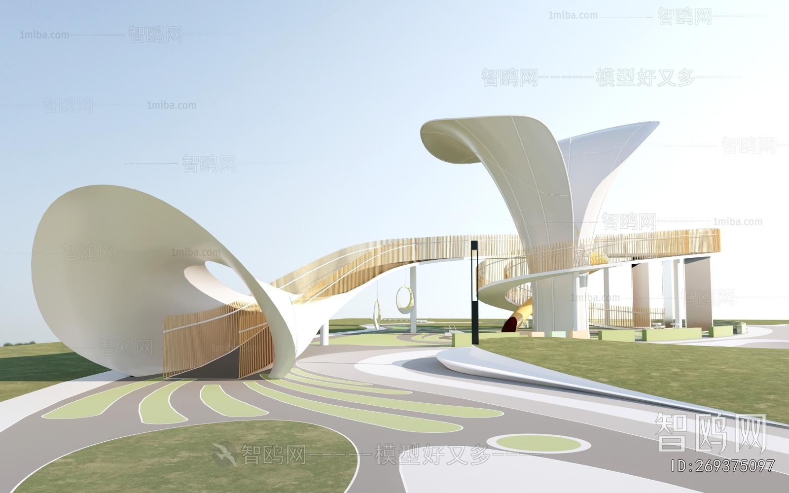 Modern Park Landscape