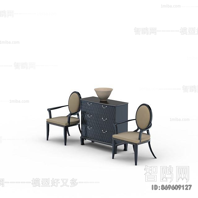 Simple European Style Single Chair