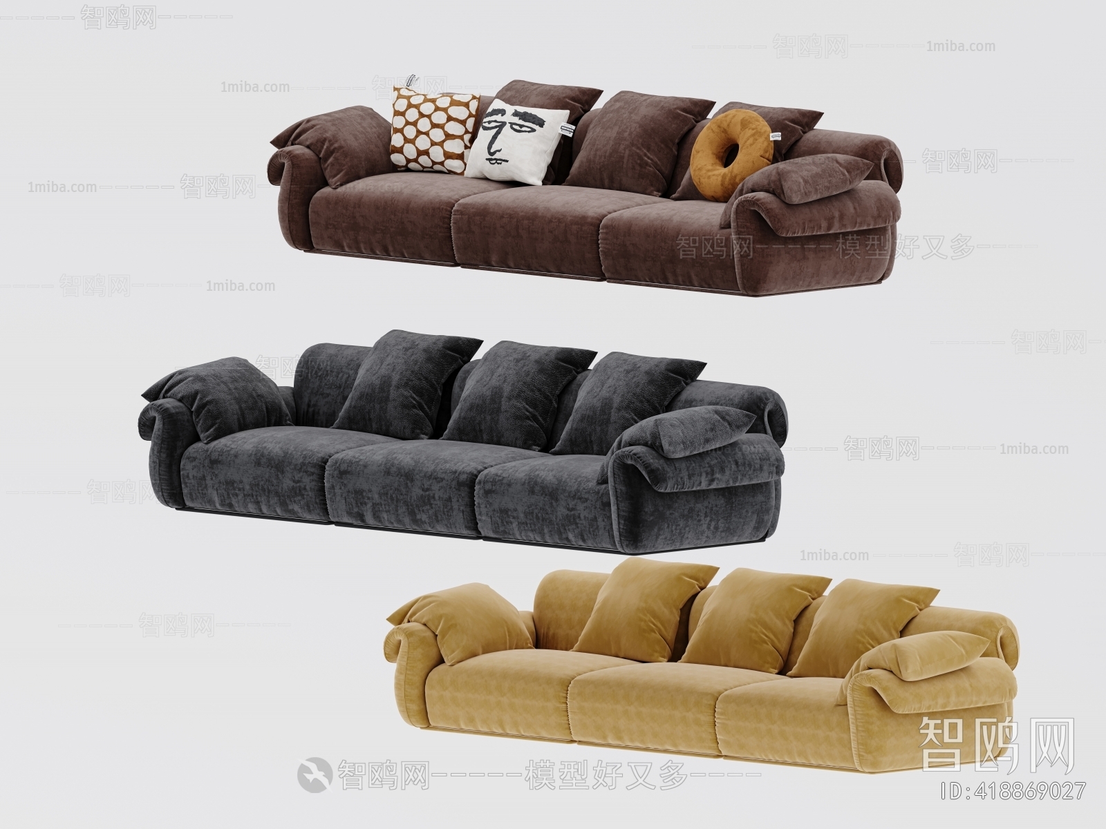 Modern Three-seat Sofa