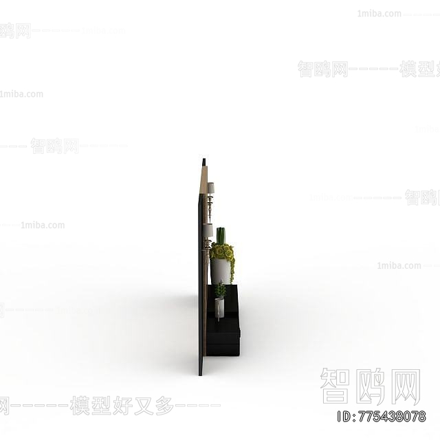 New Chinese Style TV Wall