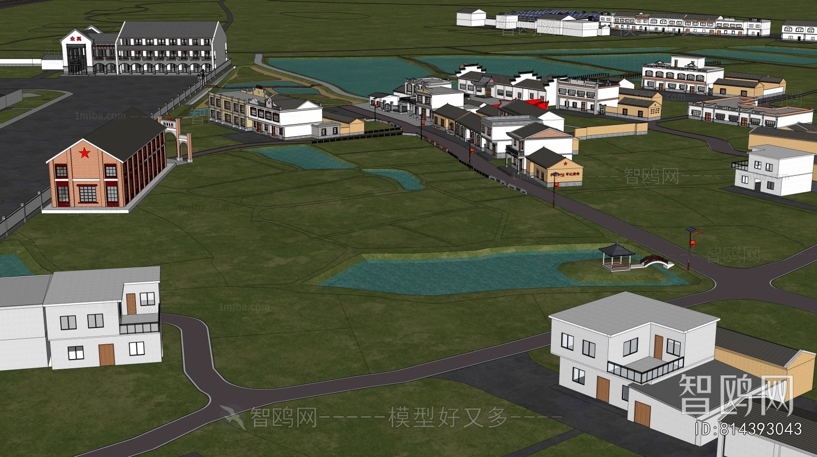 Modern Architectural Bird's-eye View Planning