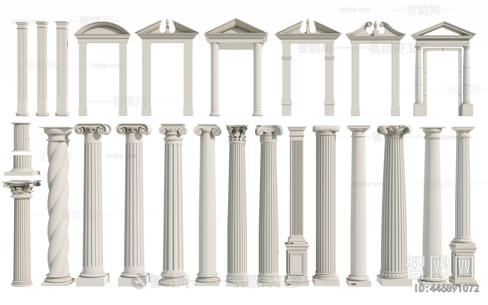 European Style Roman Pillar