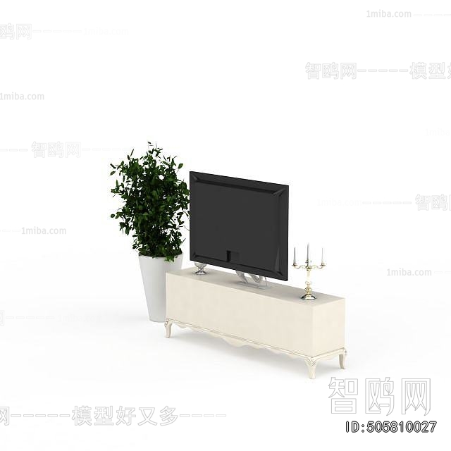 Simple European Style TV Cabinet