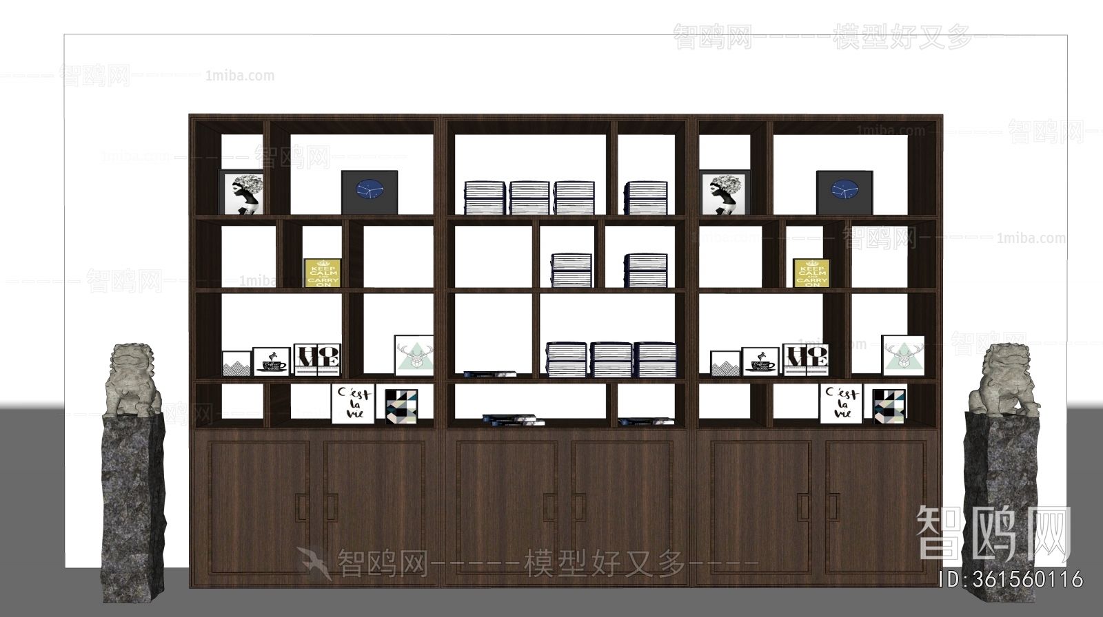 New Chinese Style Bookshelf