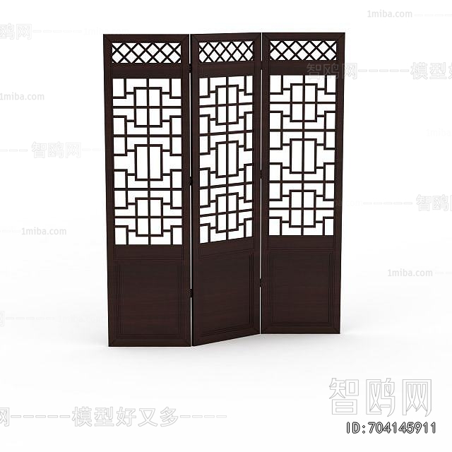 New Chinese Style Wooden Screen Partition