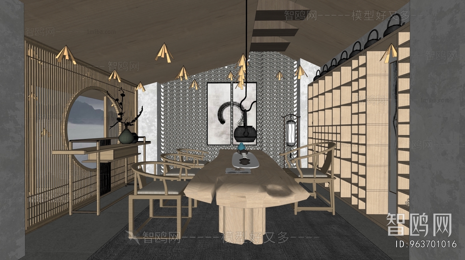 New Chinese Style Teahouse Tea House