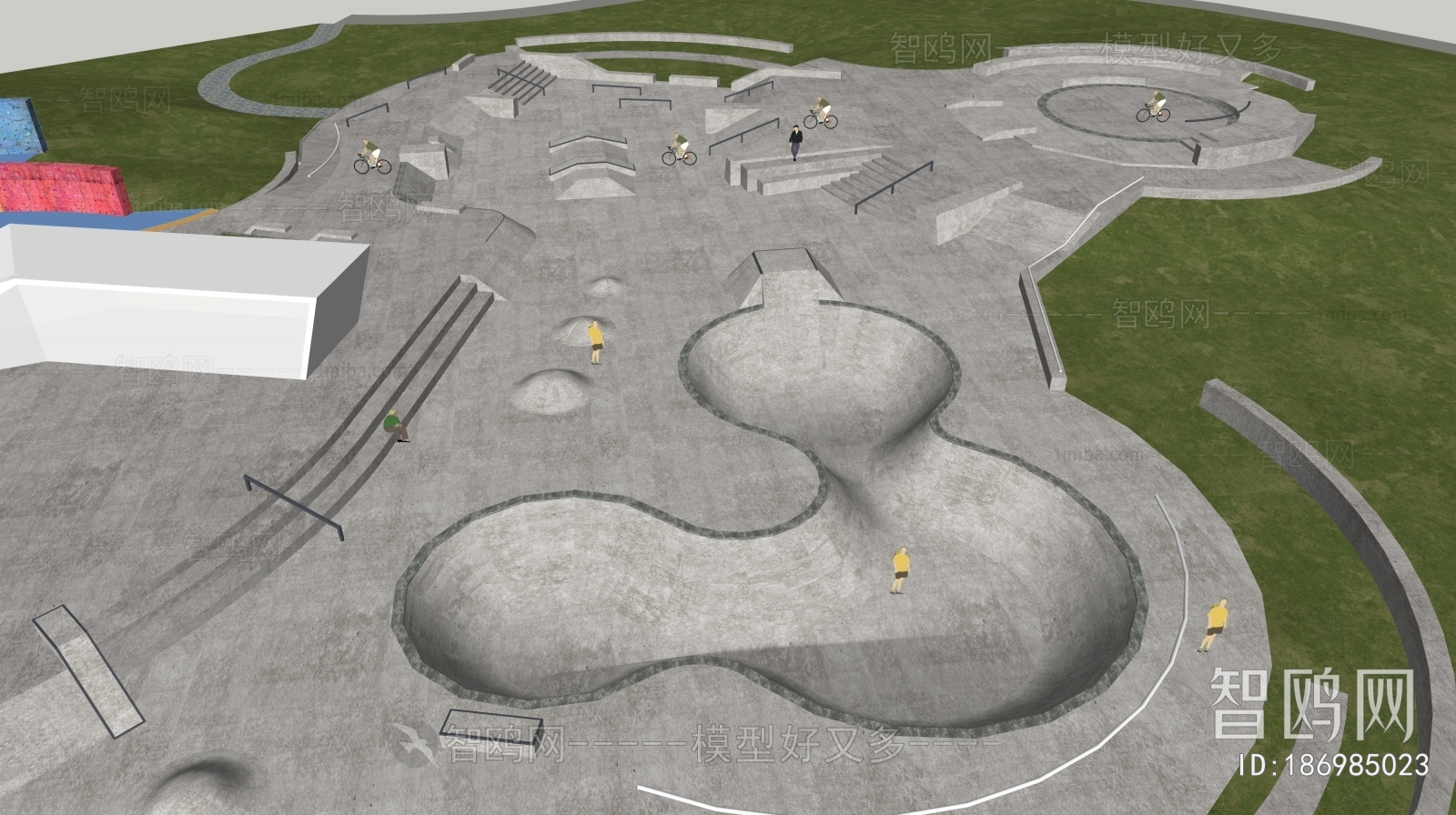 Modern Park Landscape