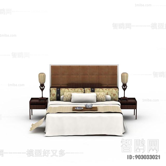 New Chinese Style Double Bed