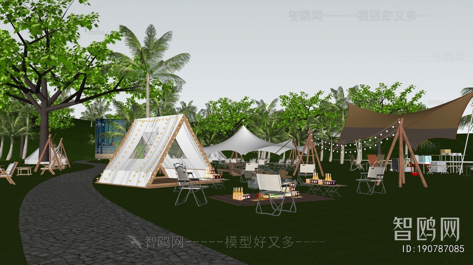 Modern Park Landscape