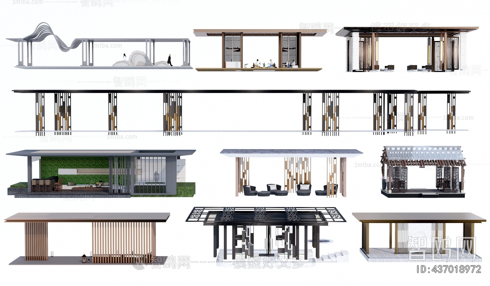 New Chinese Style Gallery Frame