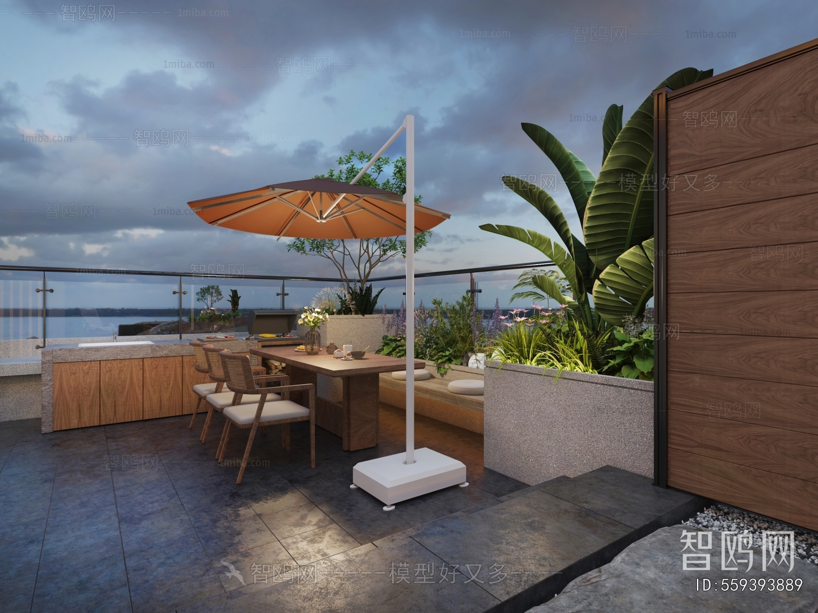 Modern Courtyard/landscape