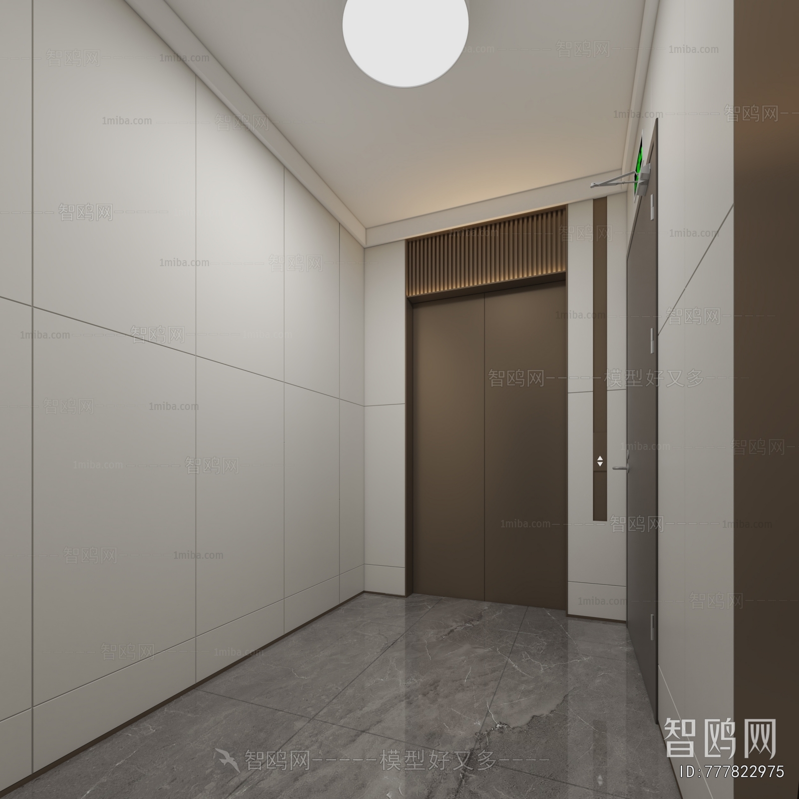 Modern Office Elevator Hall
