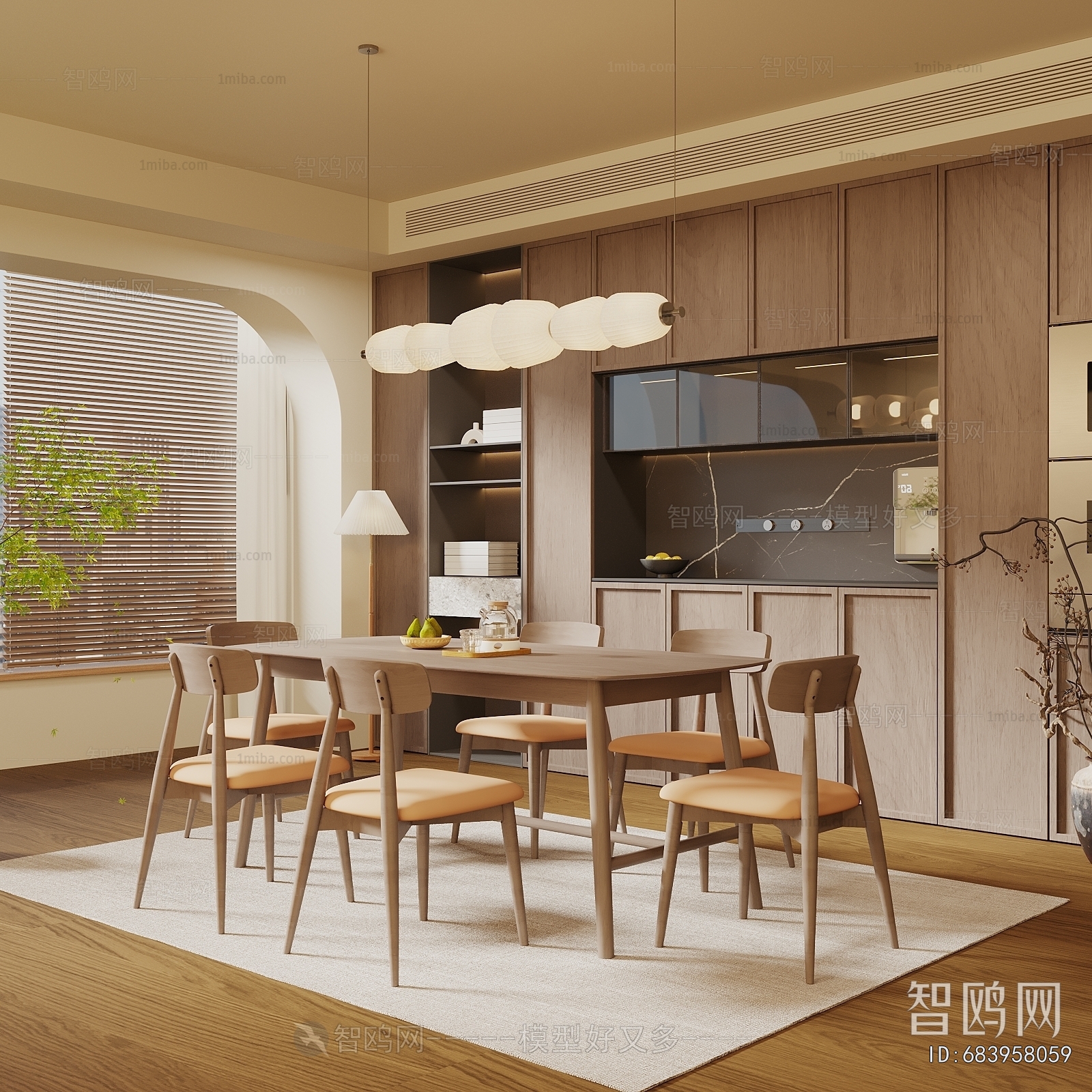 New Chinese Style Dining Room