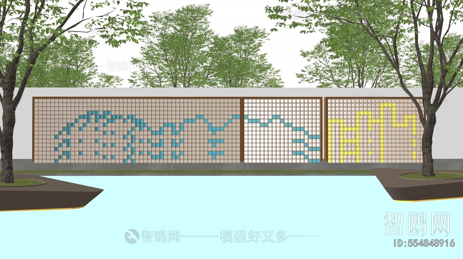 New Chinese Style Landscape Wall