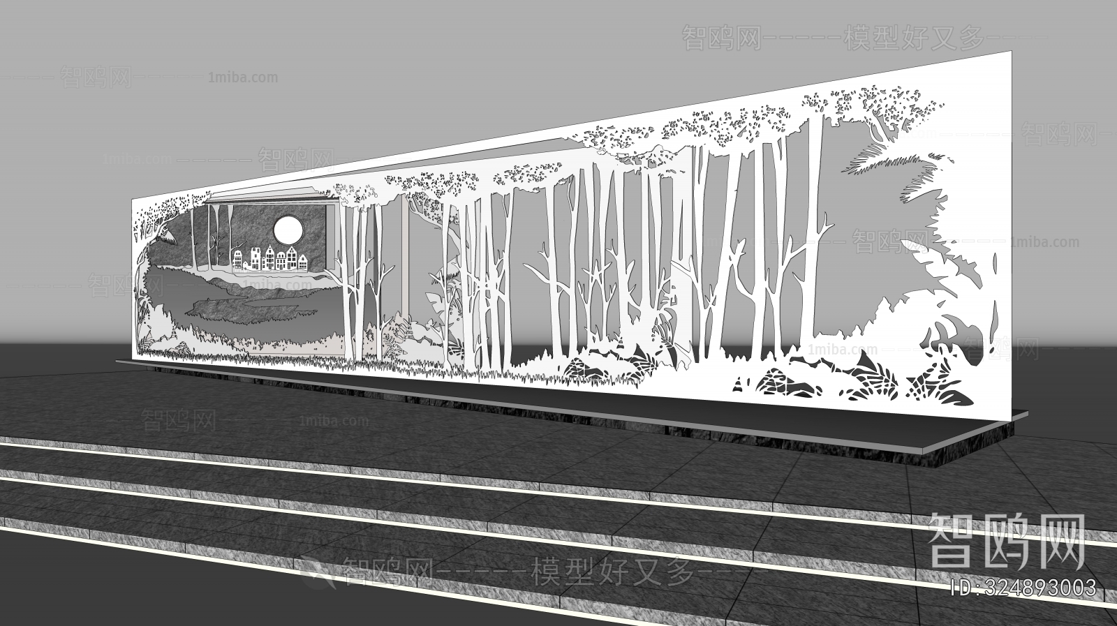 Modern Landscape Wall