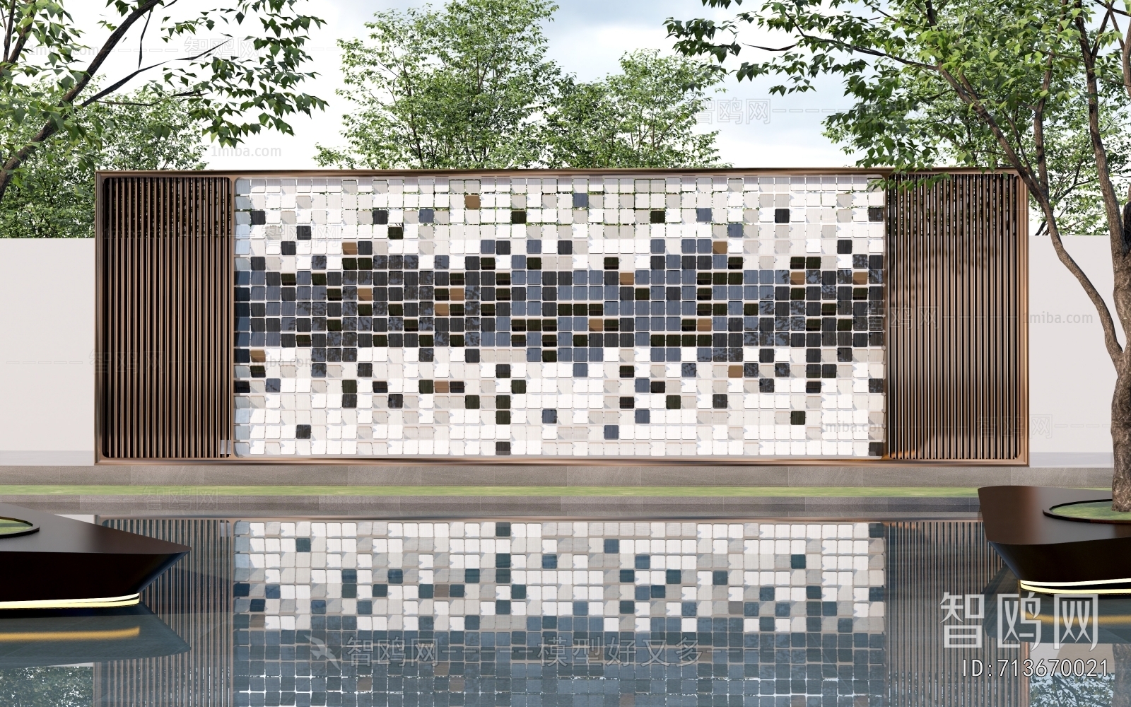 New Chinese Style Landscape Wall