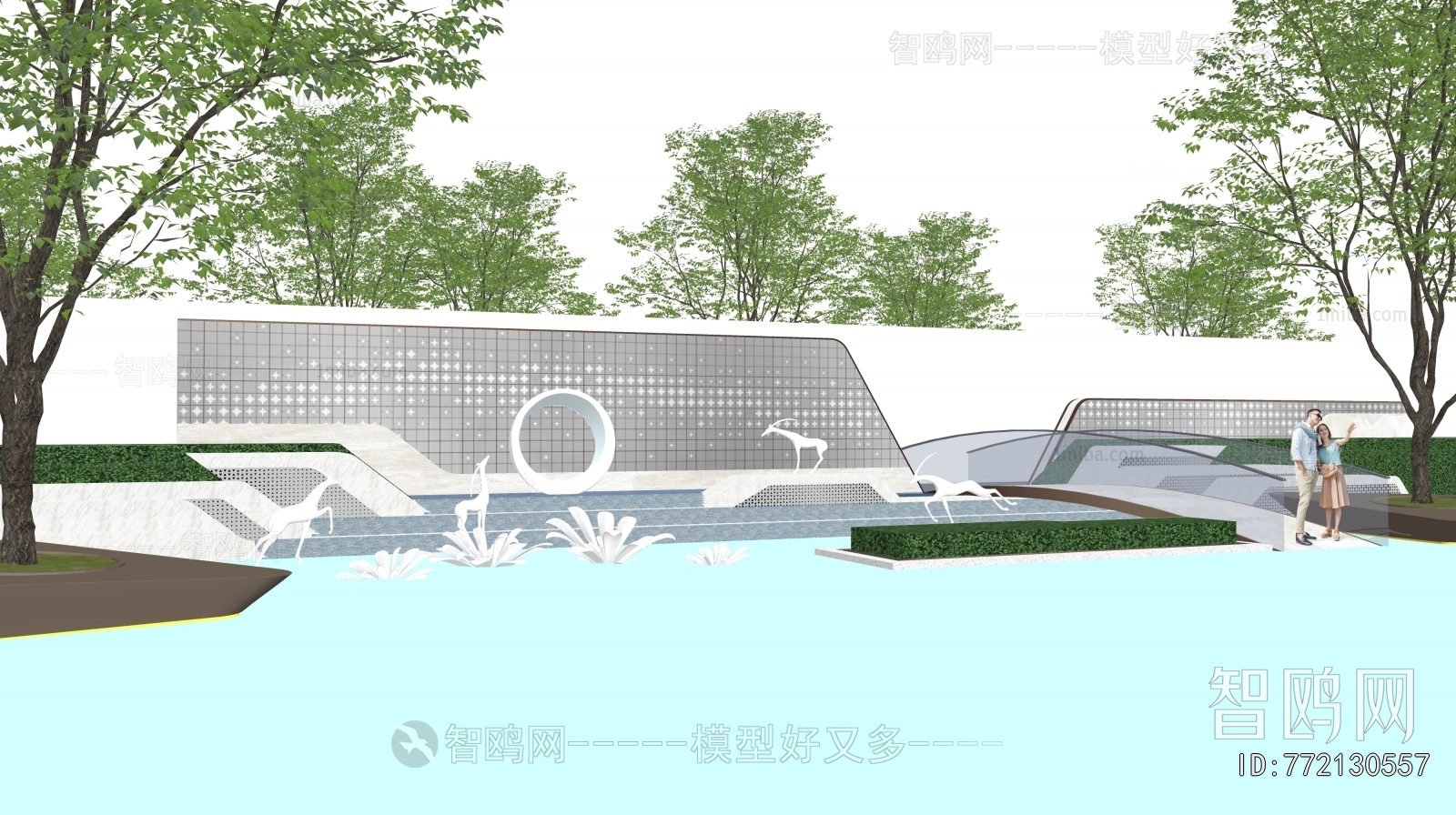 New Chinese Style Landscape Wall