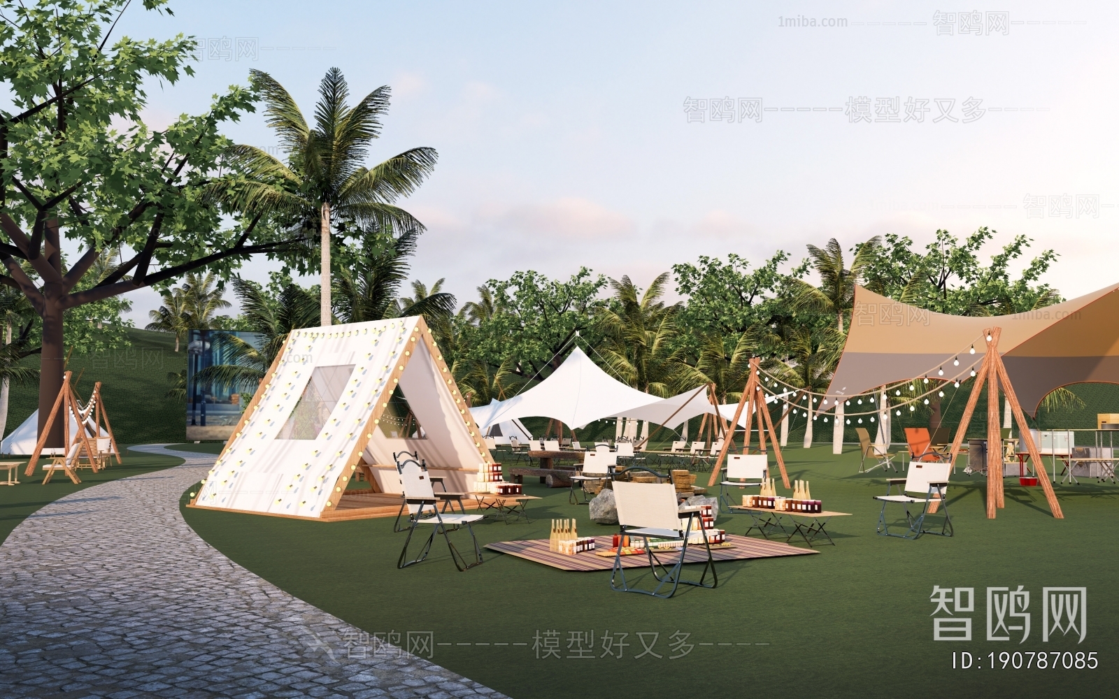 Modern Park Landscape