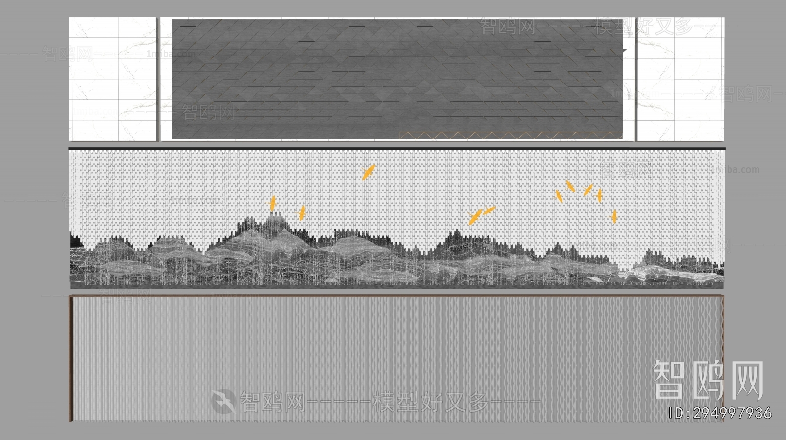 New Chinese Style Landscape Wall