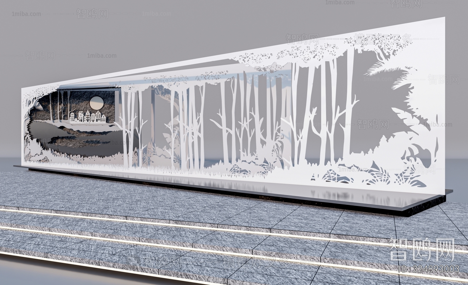 Modern Landscape Wall