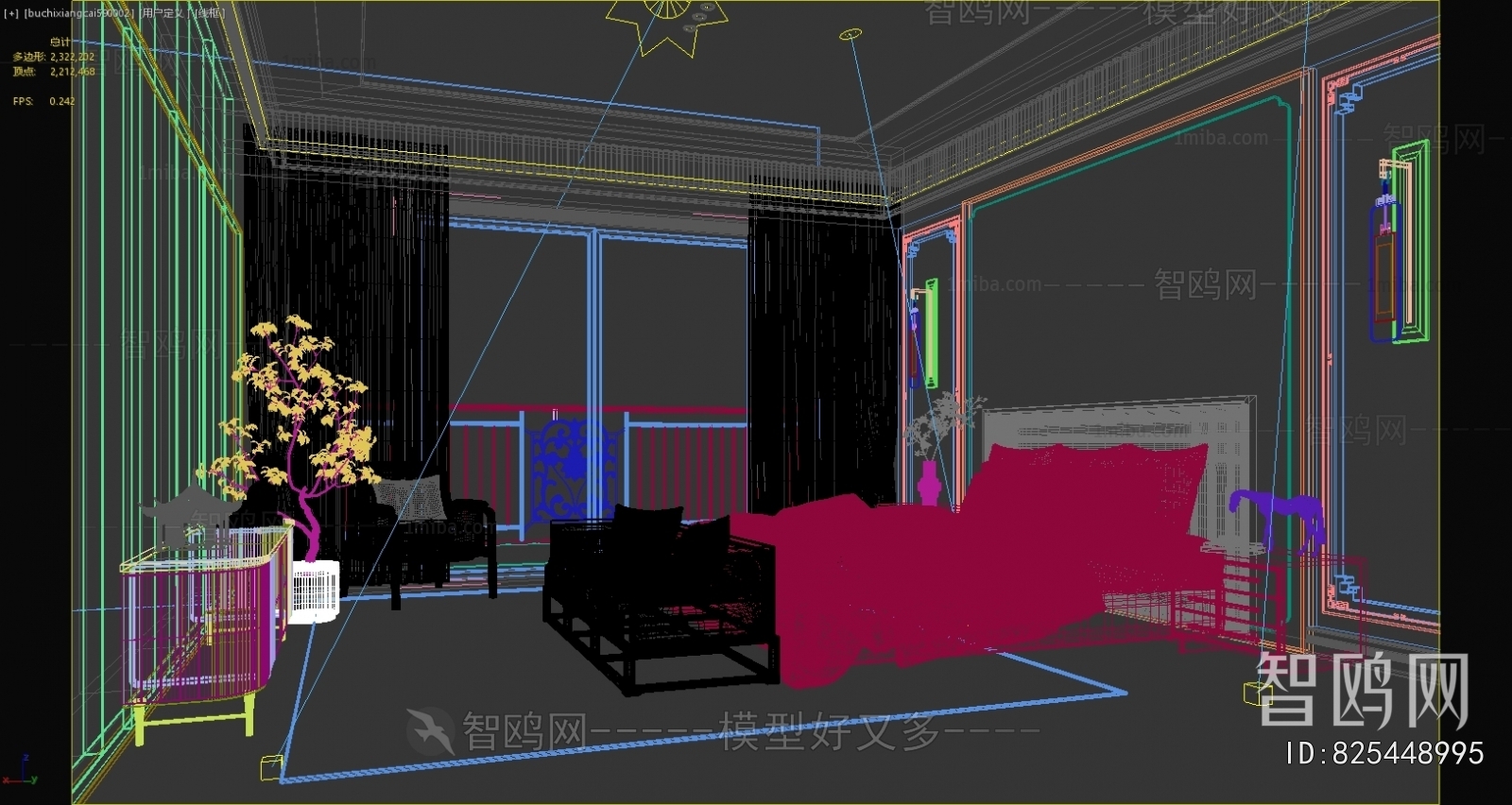 New Chinese Style Bedroom