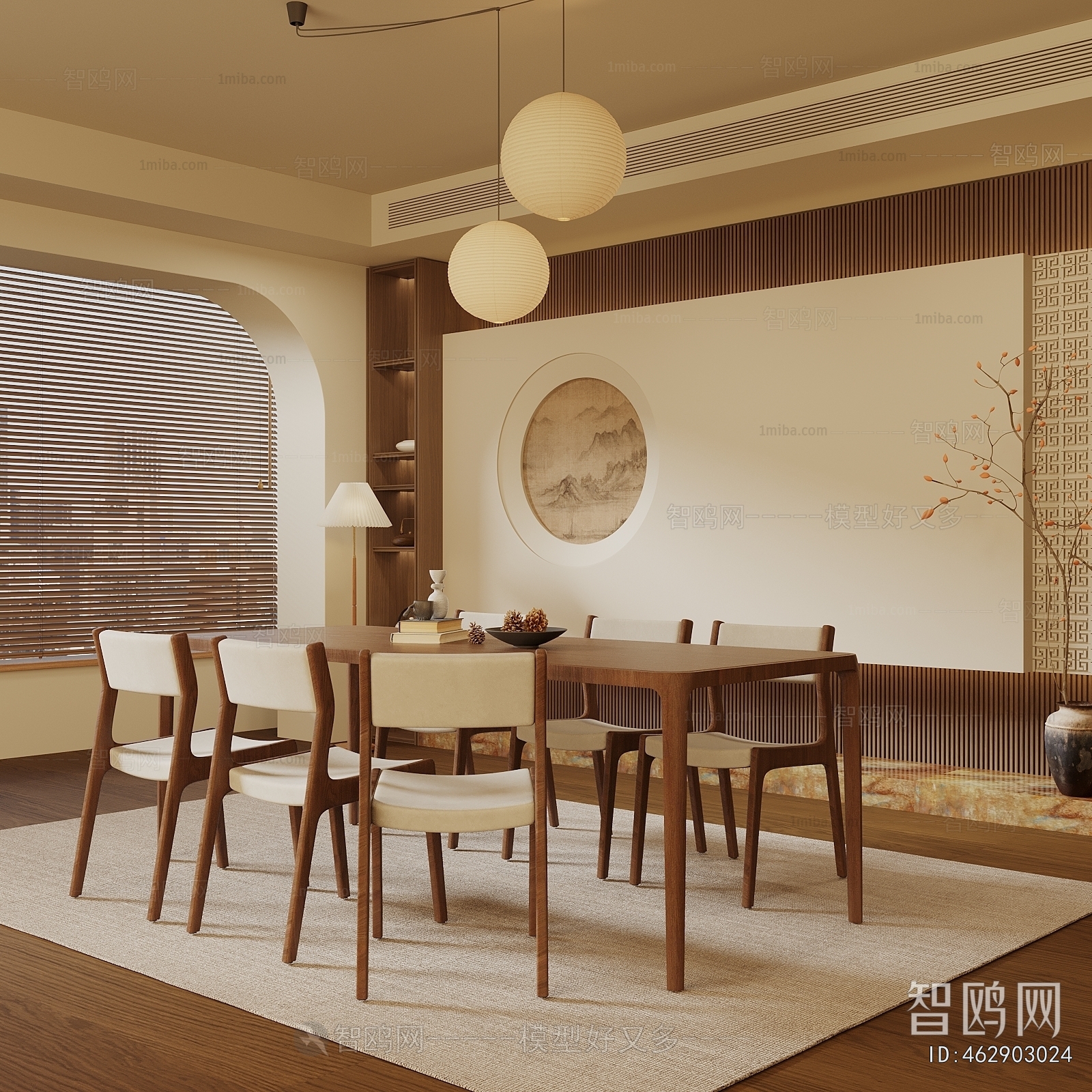 New Chinese Style Dining Room