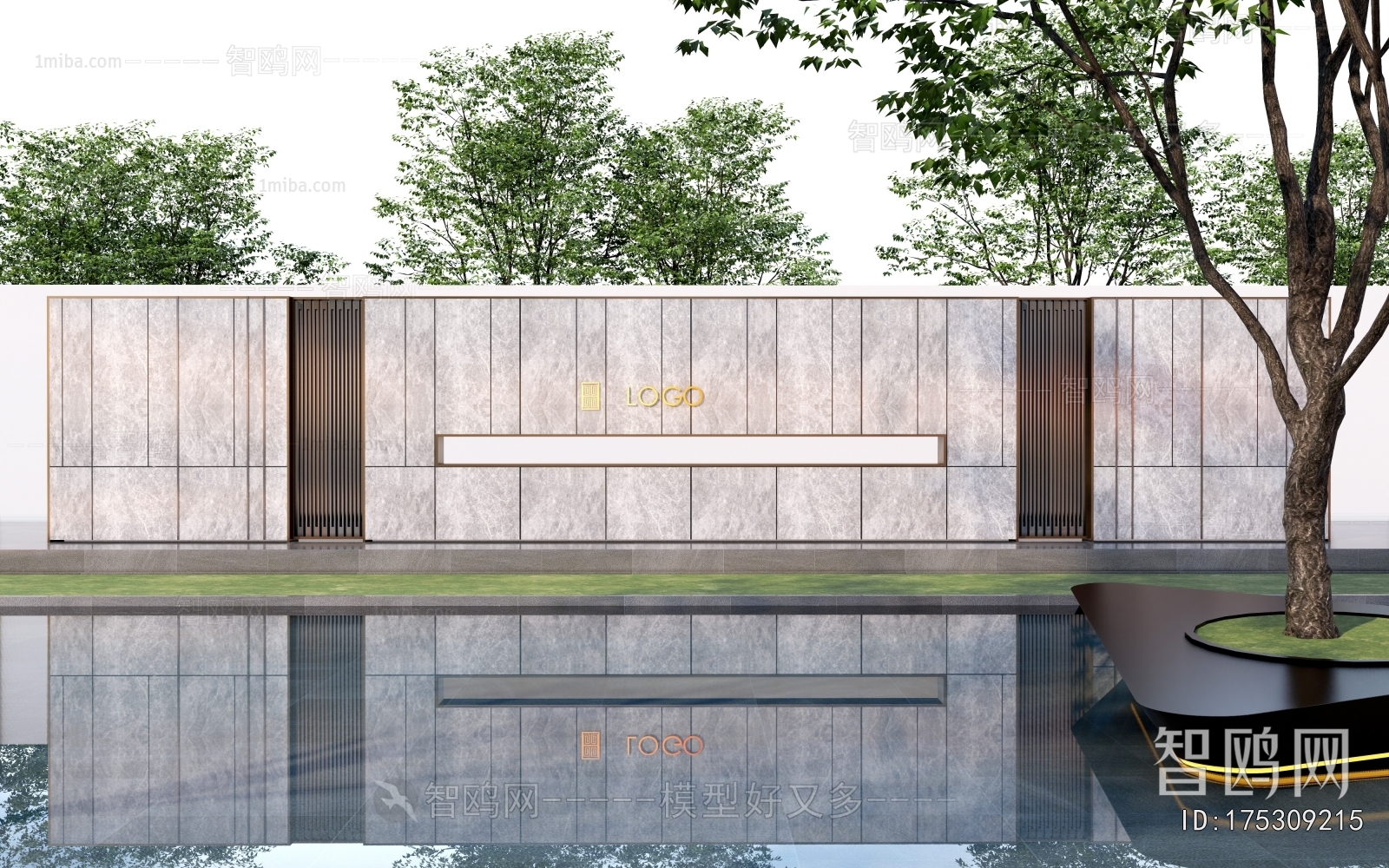 Modern Landscape Wall