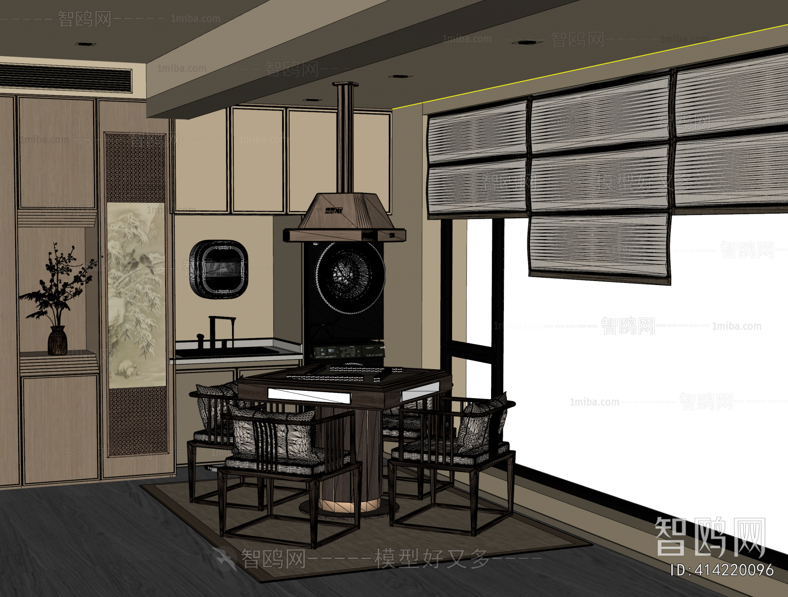 New Chinese Style Leisure Balcony