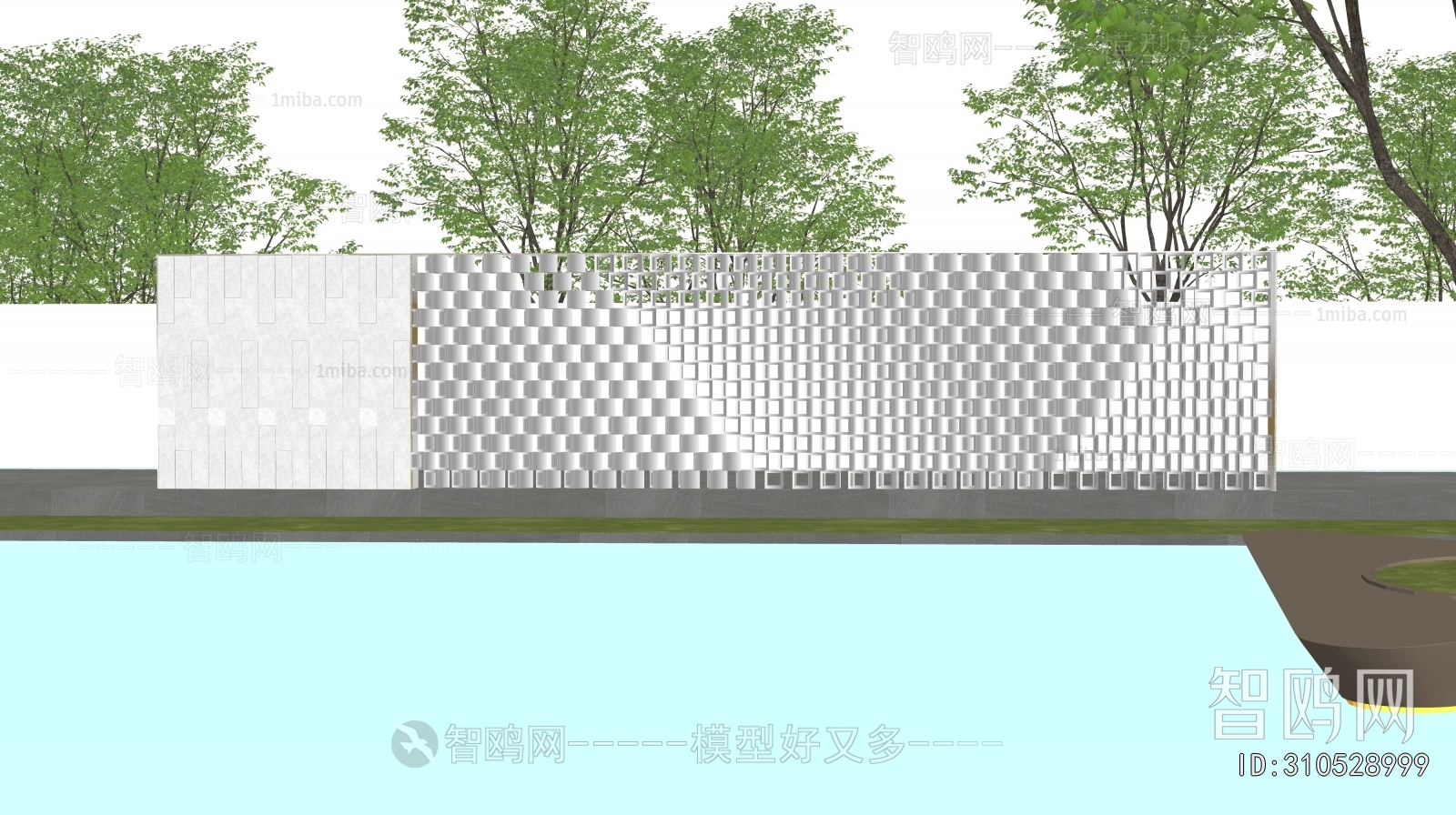 Modern Landscape Wall