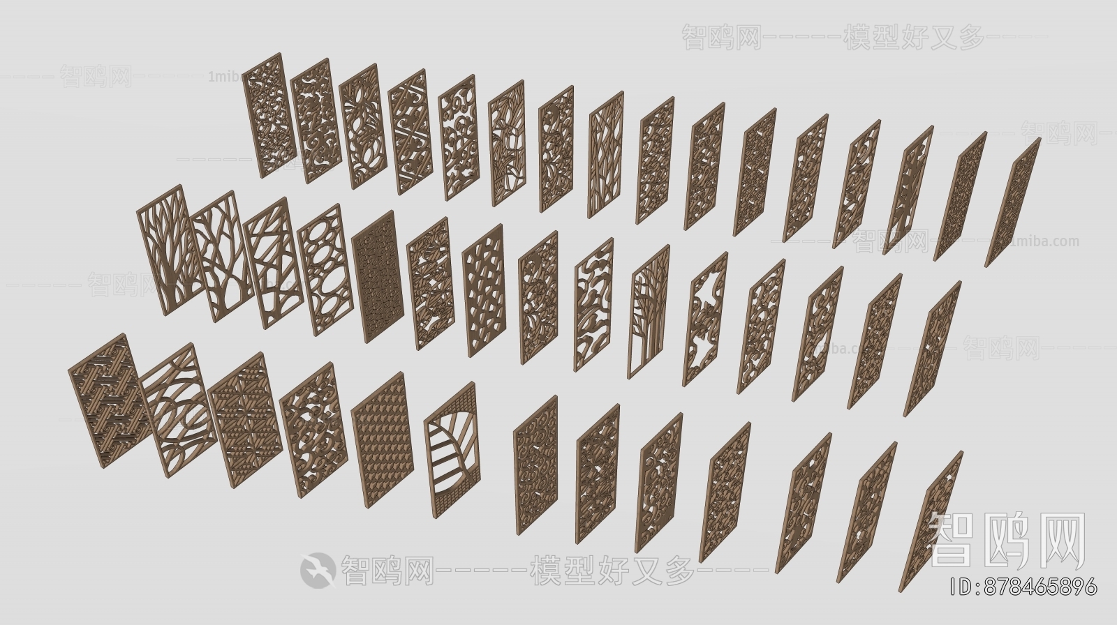 New Chinese Style Wooden Screen Partition