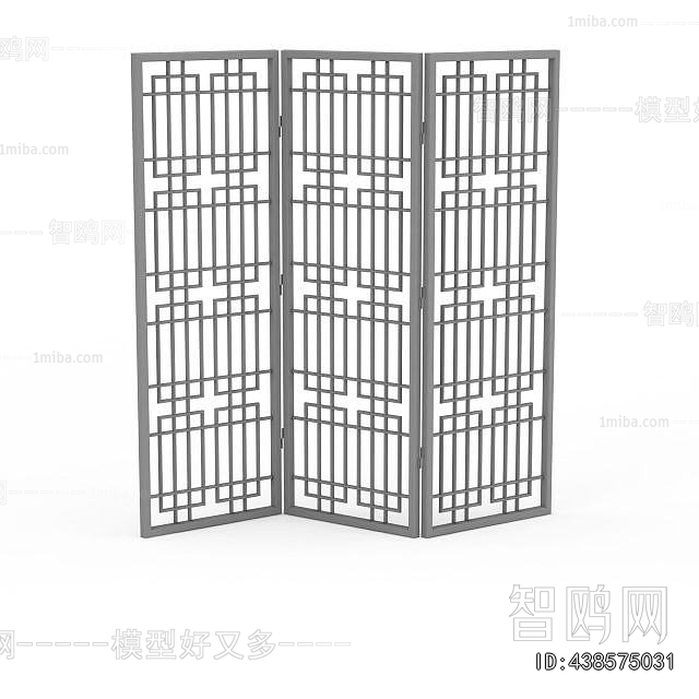 New Chinese Style Wooden Screen Partition