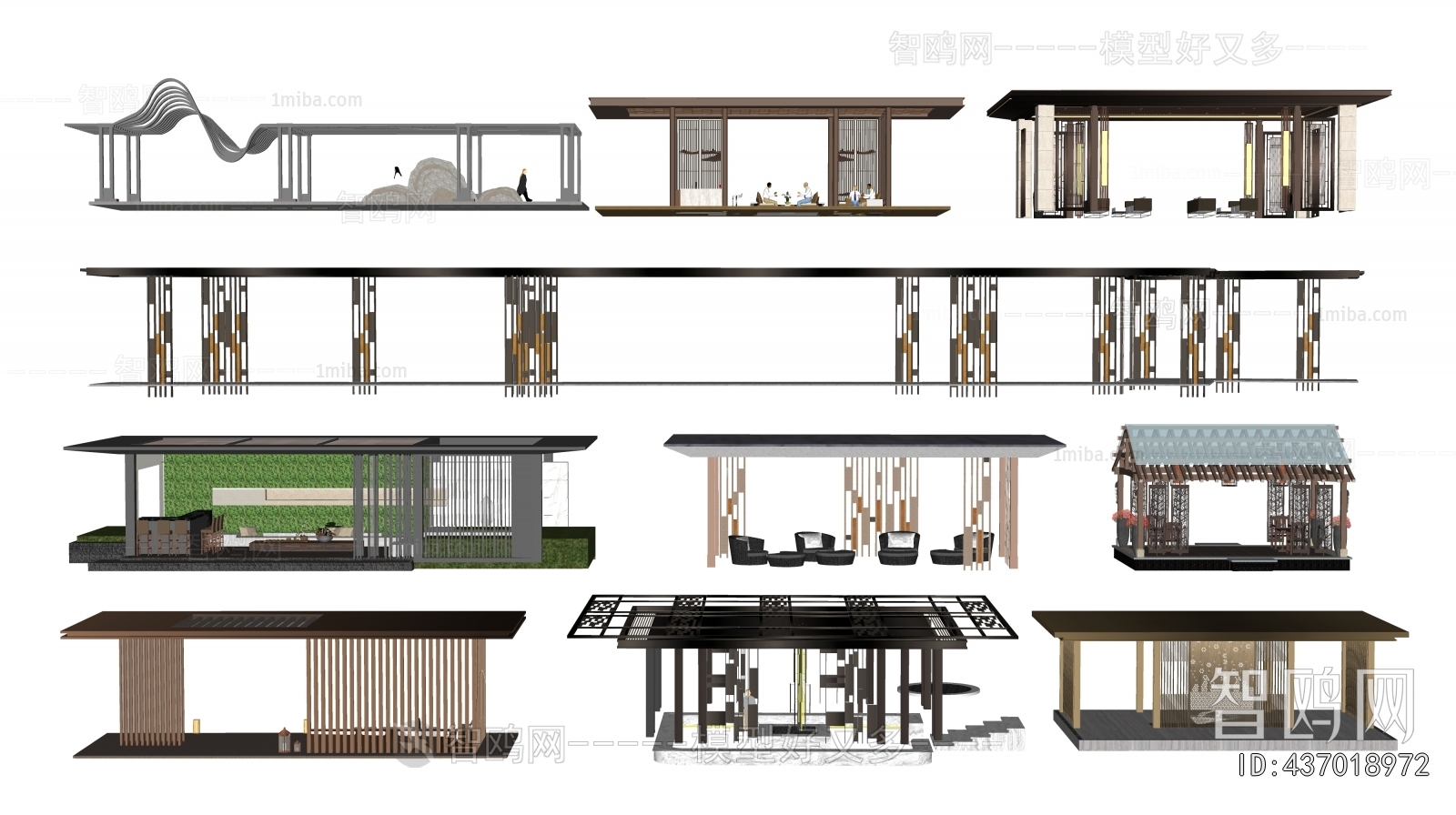 New Chinese Style Gallery Frame