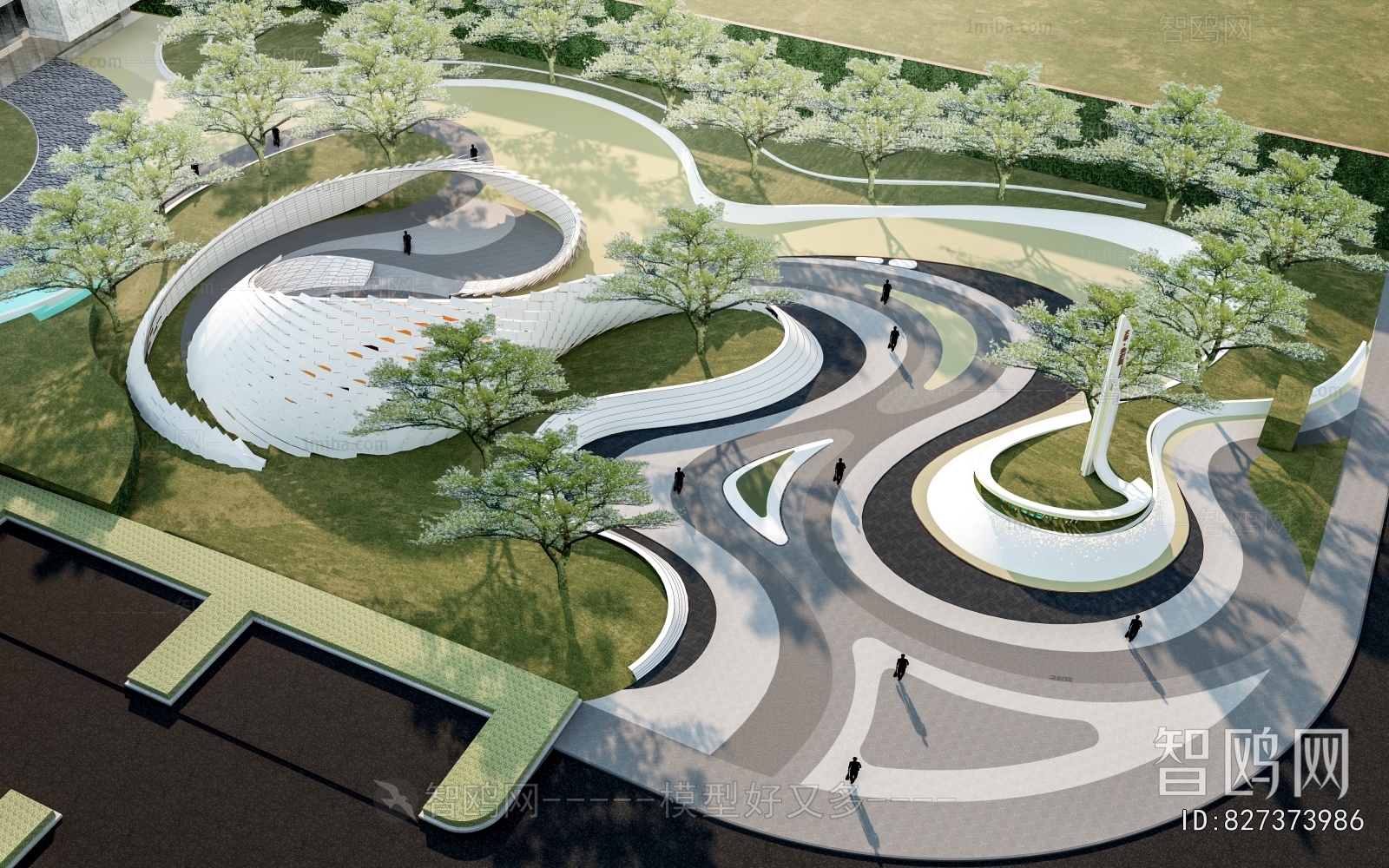 Modern Park Landscape