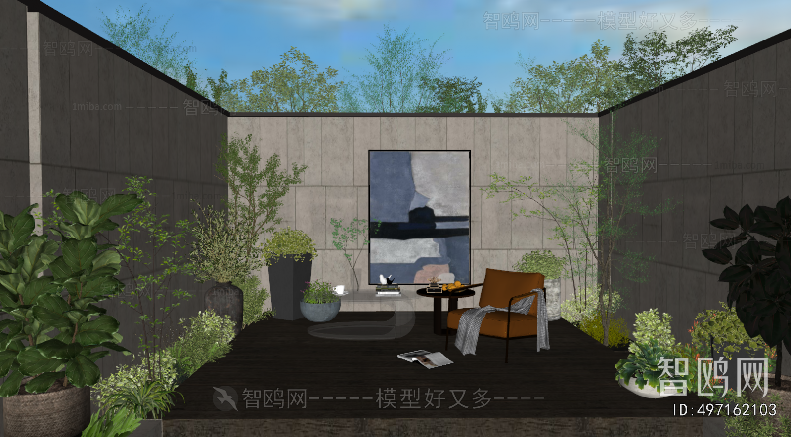 Modern Courtyard/landscape