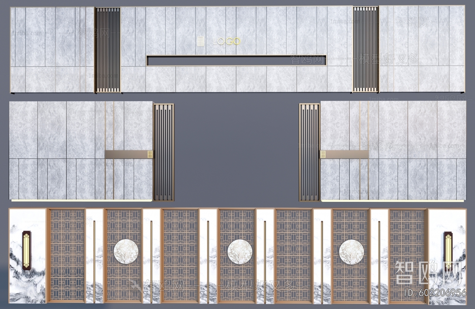 New Chinese Style Landscape Wall